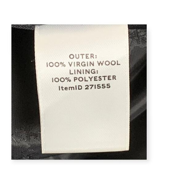 L.L. Bean Brown & Black Plaid Wool Single Breasted Tailored Blazer - Size 42 - Picture 8 of 9